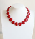 Kaklarota no Bohēmijas sarkana stikla