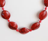 Kaklarota no Bohēmijas sarkana stikla