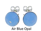Auskari ar Air Blue Opal krāsas kristāliem