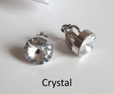 Juvelieru bižutērijas Klipši ar Swarovski® Crystal Elements, Apsudraboti